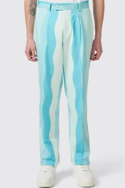 Alvaro Oversized Blue Cotton Trousers
