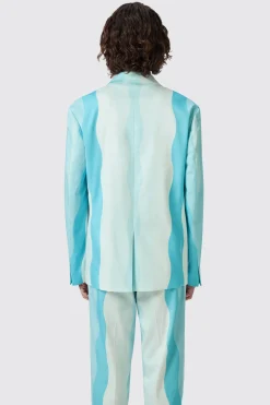 Alvaro Oversized Blue Cotton Jacket
