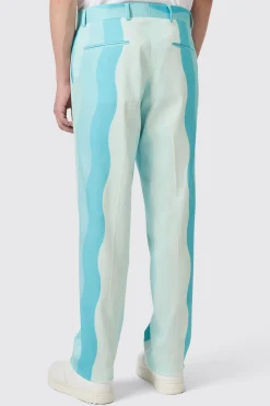 Alvaro Oversized Blue Cotton Trousers