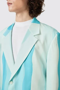 Alvaro Oversized Blue Cotton Jacket