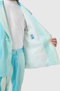 Alvaro Oversized Blue Cotton Jacket