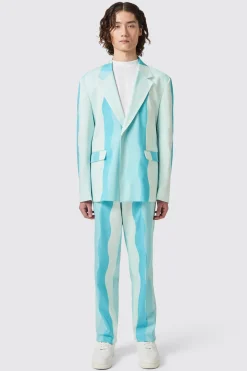 Alvaro Oversized Blue Cotton Trousers