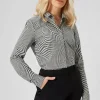 Amoros Skinny Fit Black Patterned Cotton Shirt