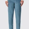 Aston Slim Fit Blue Corduroy Trousers