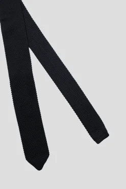Bowie Black Knitted Tie