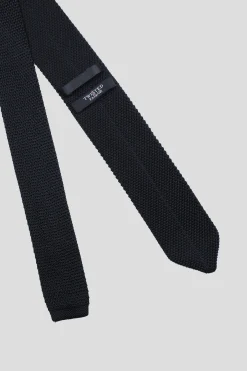 Bowie Black Knitted Tie