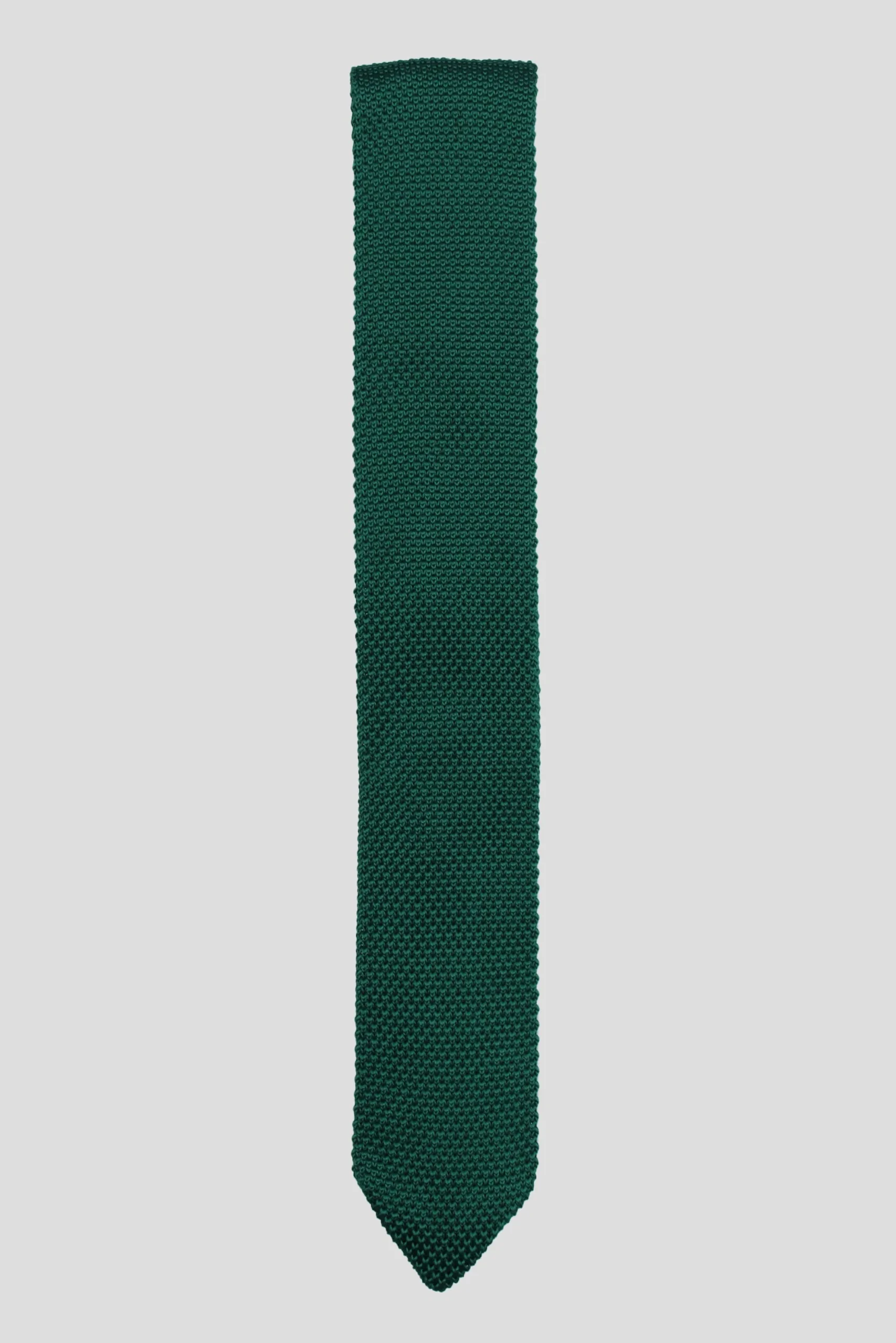 Bowie Bottle Green Knitted Tie