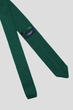 Bowie Bottle Green Knitted Tie