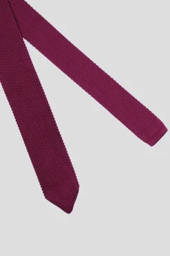 Bowie Burgundy Knitted Tie
