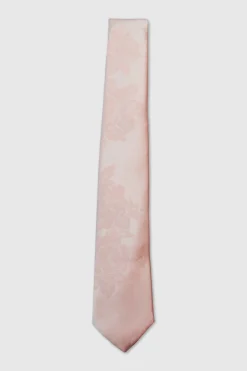 Braxas Pink Floral Tie And Hank Set