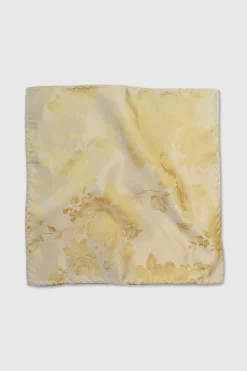 Braxas Yellow Floral Tie And Hank Set