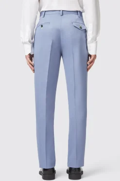 Buscot Slim Fit Blue Trousers