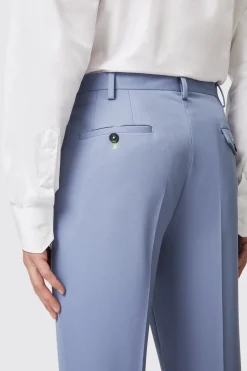 Buscot Slim Fit Blue Trousers