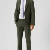 Buscot Slim Fit Green Wool Suit