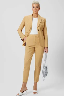 Eliza Skinny Fit Yellow Suit