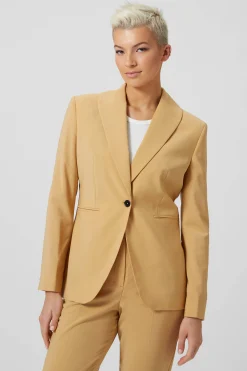 Eliza Skinny Fit Yellow Suit