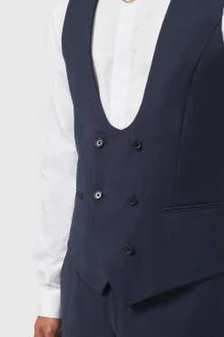 Ellroy Skinny Fit New Navy Waistcoat