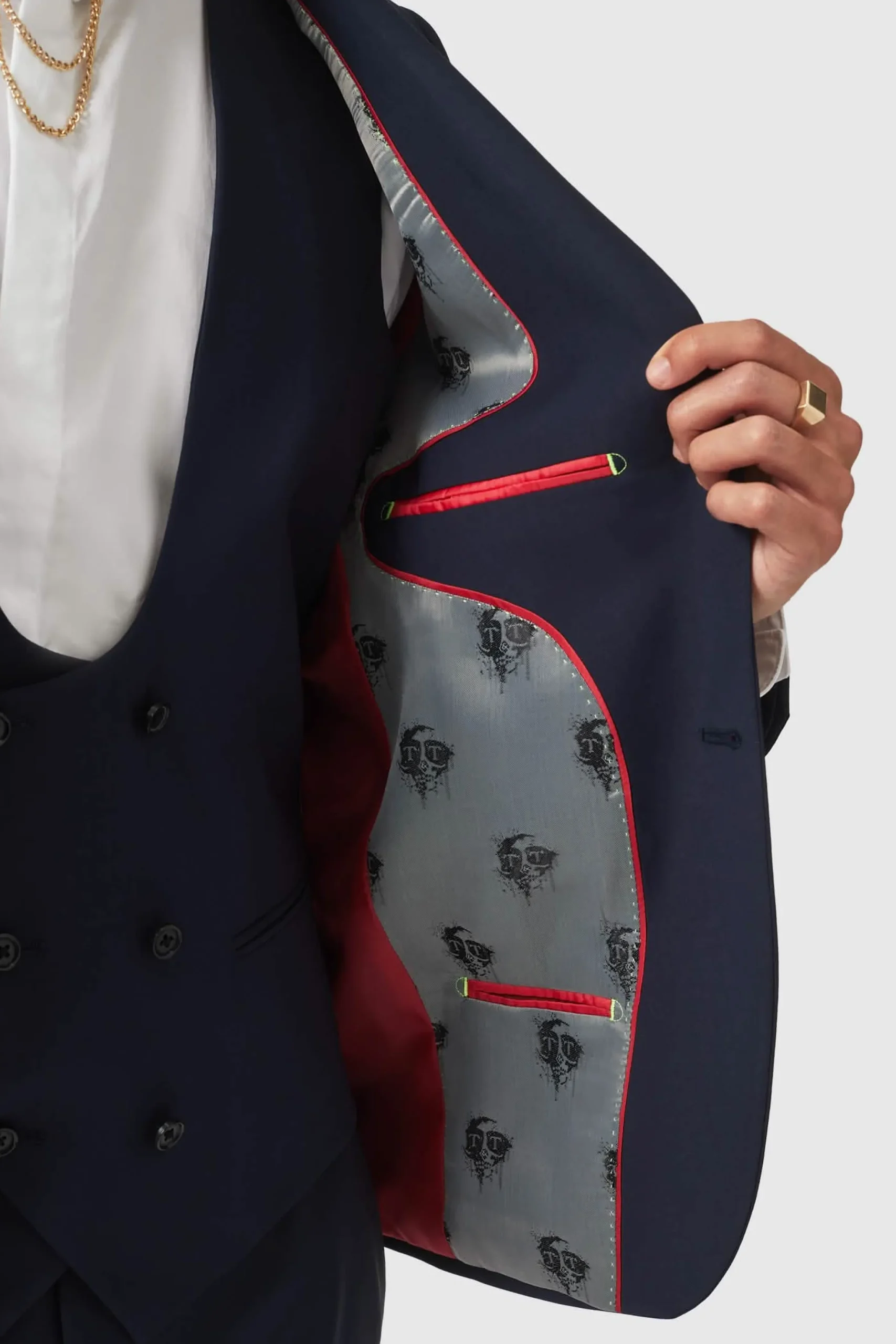 Ellroy Skinny Fit New Navy Jacket