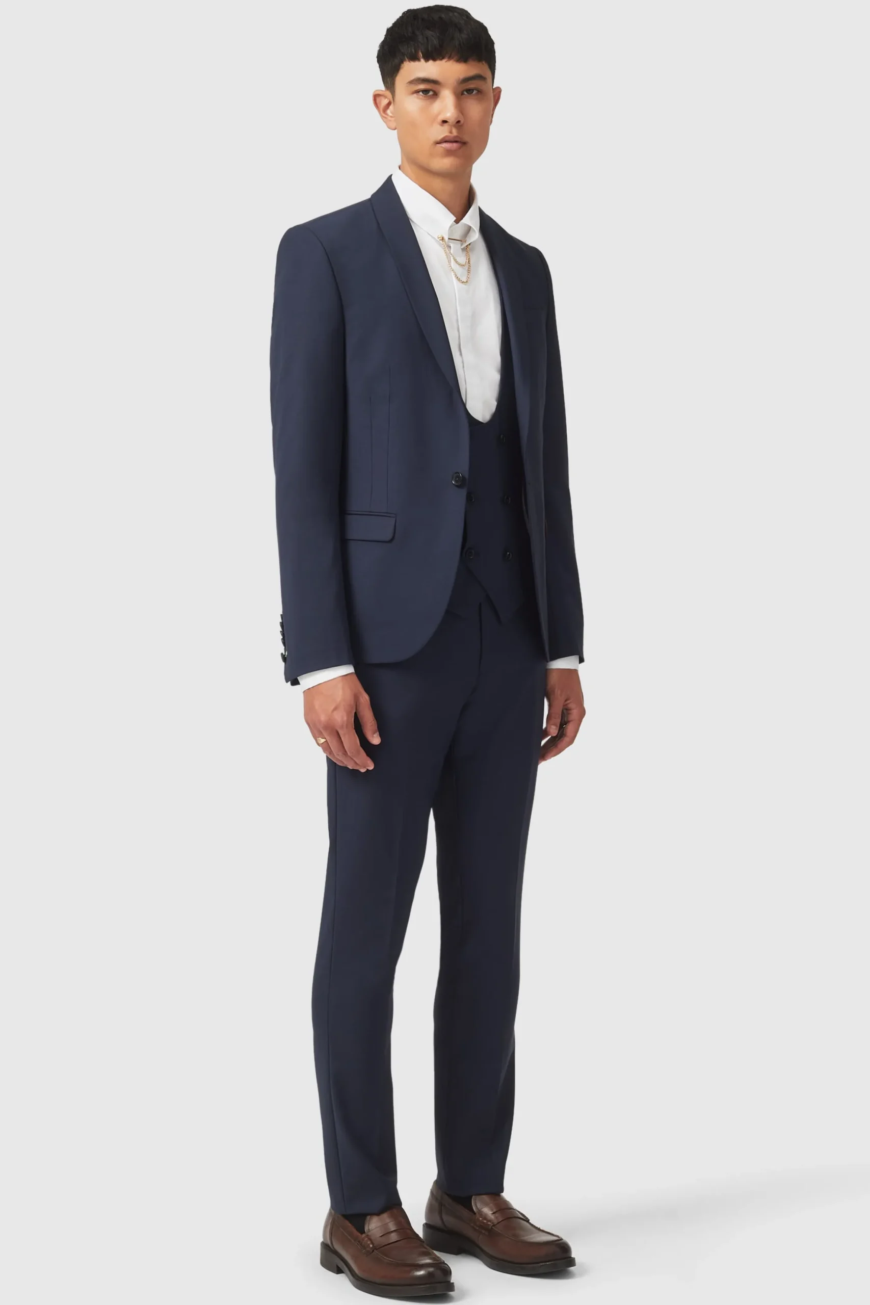 Ellroy Skinny Fit New Navy Trousers