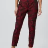 Ersilia Skinny Fit Red Floral Trousers