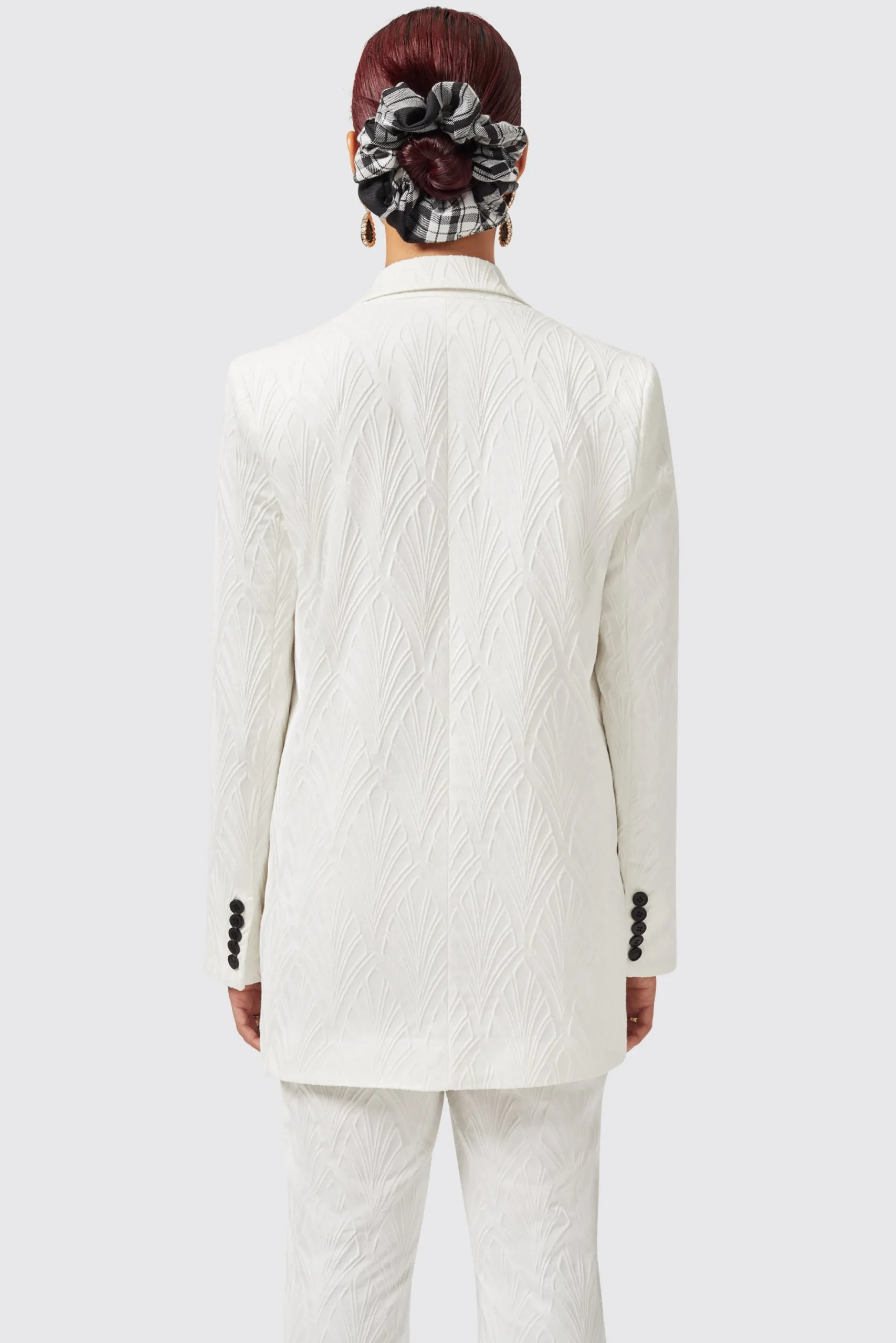 Fiore Slim Fit White Jacket