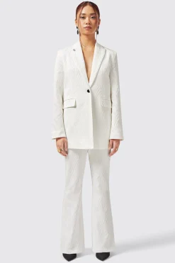Fiore Slim Fit White Jacket