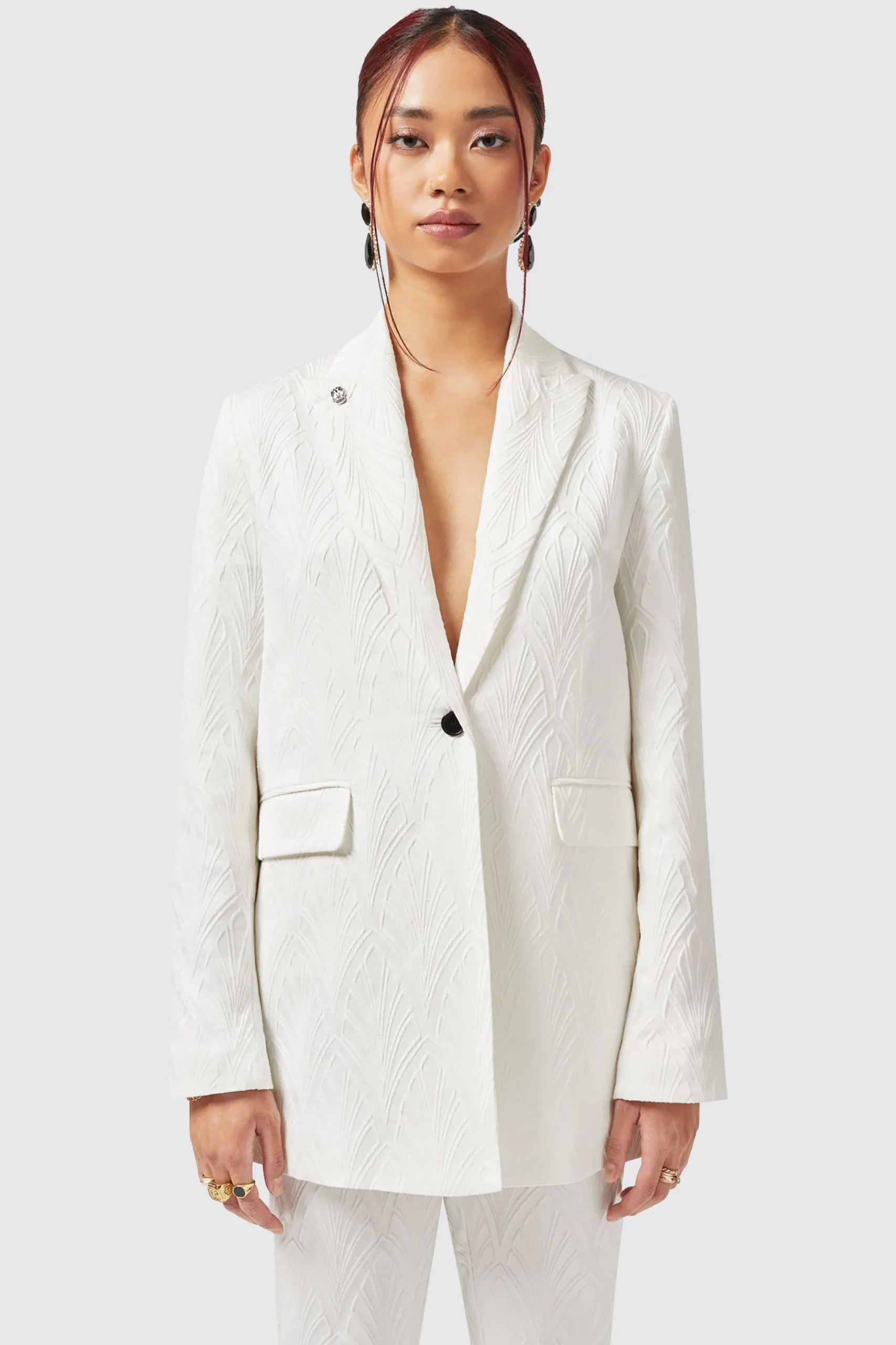 Fiore Slim Fit White Suit