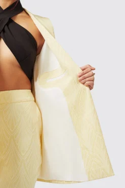 Fiore Slim Fit Yellow Suit