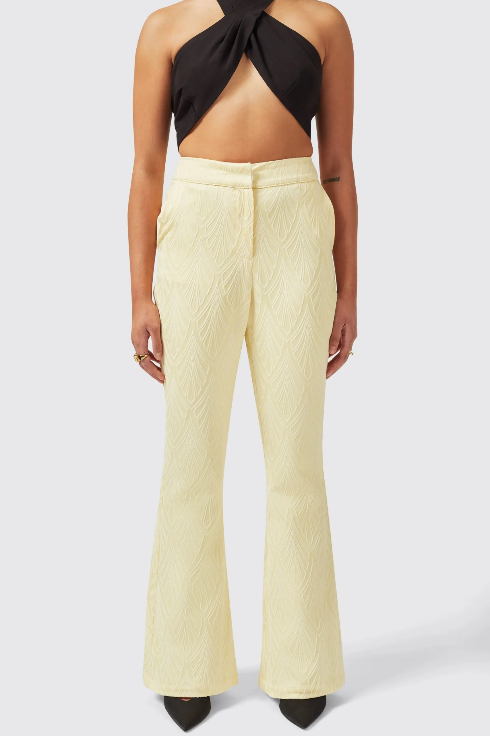 Fiore Slim Fit Yellow Trouser