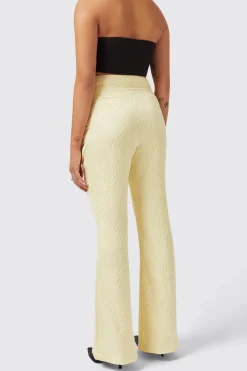 Fiore Slim Fit Yellow Trouser