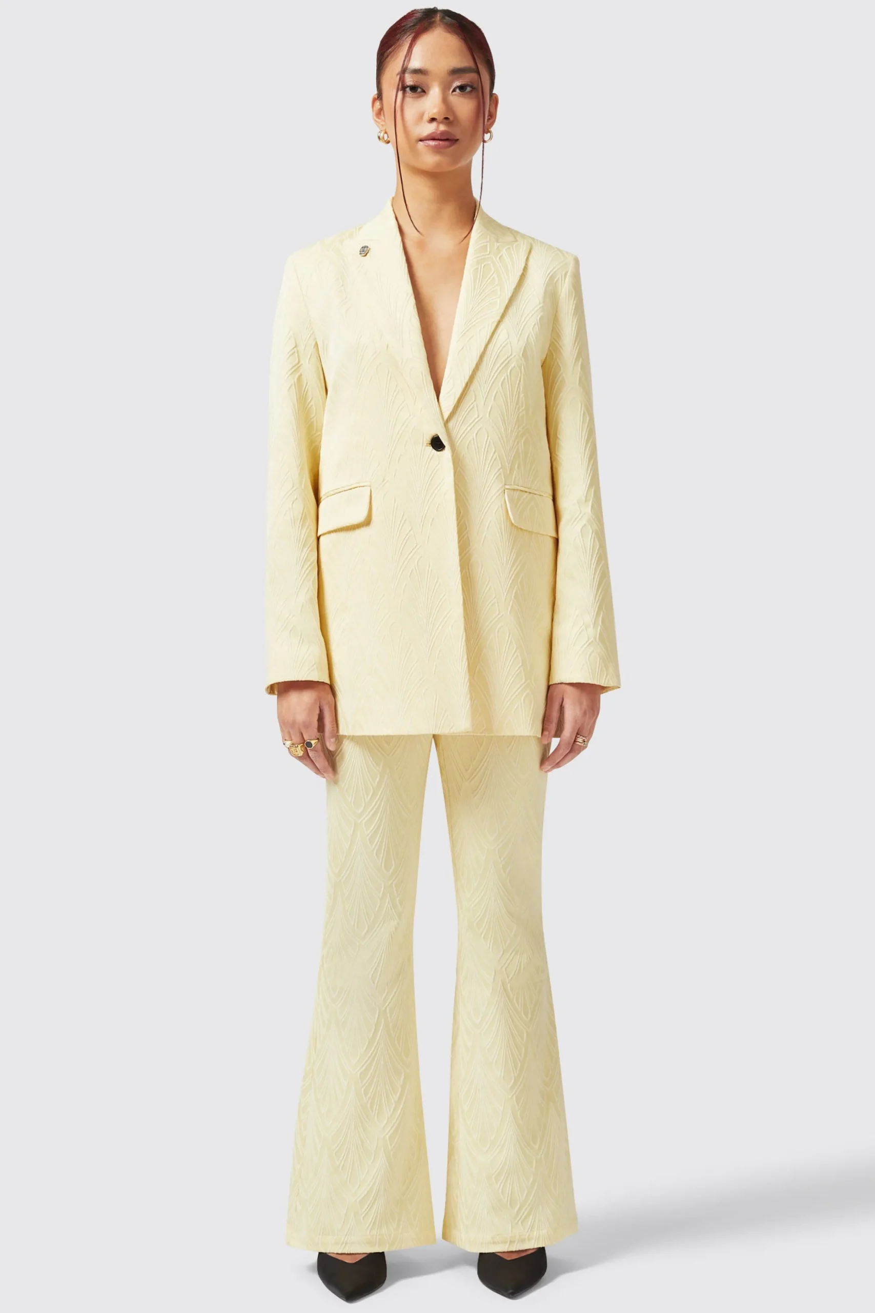 Fiore Slim Fit Yellow Trouser