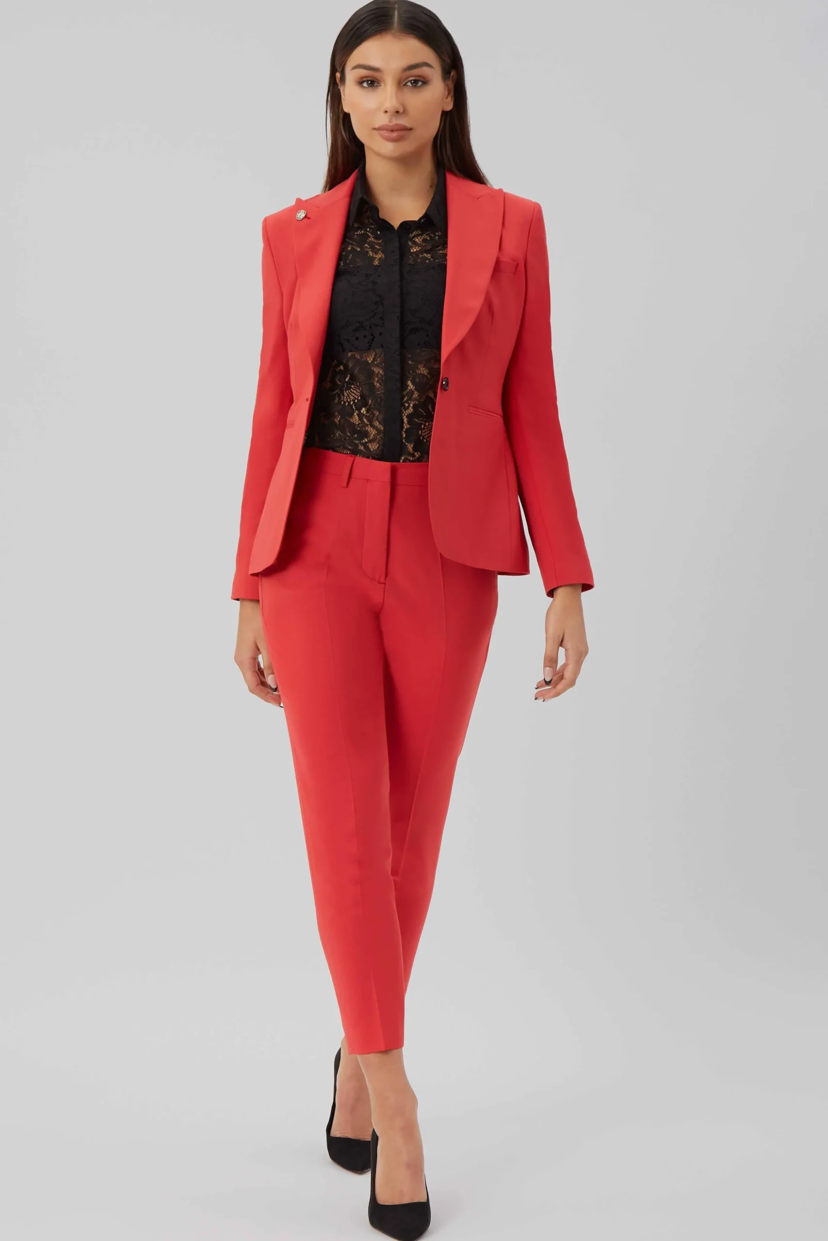 Gehry Skinny Fit Red Trousers