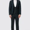 Ginger Skinny Fit Green Tartan Suit