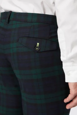 Ginger Skinny Fit Green Tartan Suit