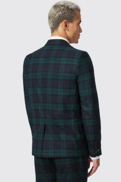 Ginger Skinny Fit Green Tartan Suit