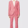Gittings Slim Fit Red Boucle Cotton Suit