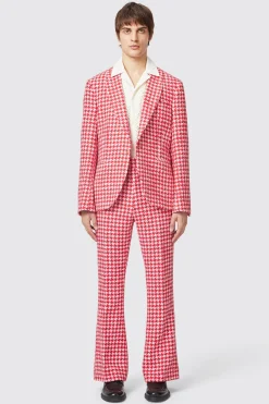 Gittings Slim Fit Red Boucle Cotton Suit