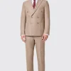 Goddard Slim Fit Brown Double Breasted Suit