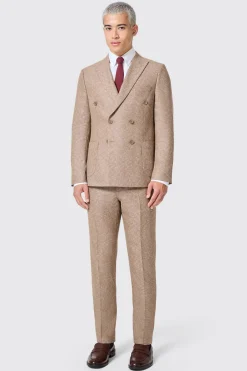 Goddard Slim Fit Brown Double Breasted Suit