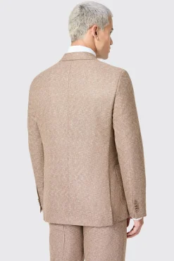 Goddard Slim Fit Brown Double Breasted Jacket