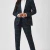 Grace Skinny Fit Green Tartan Suit