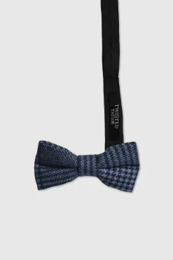 Hicks Blue Check Bow Tie