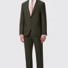 Hodge Slim Fit Green Pinstripe Suit