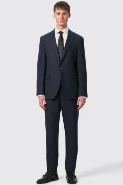 Hodge Slim Fit Navy Pinstripe Jacket