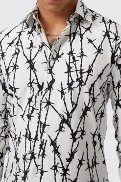Horner Slim Fit White Cotton Shirt