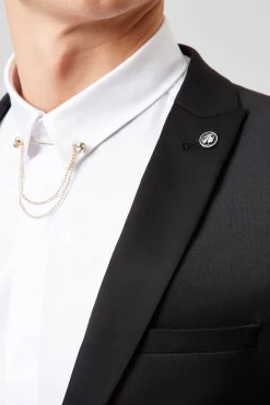 Kingdon Skinny Fit Black Dinner Suit