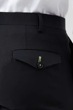 Kingdon Skinny Fit Black Dinner Trousers