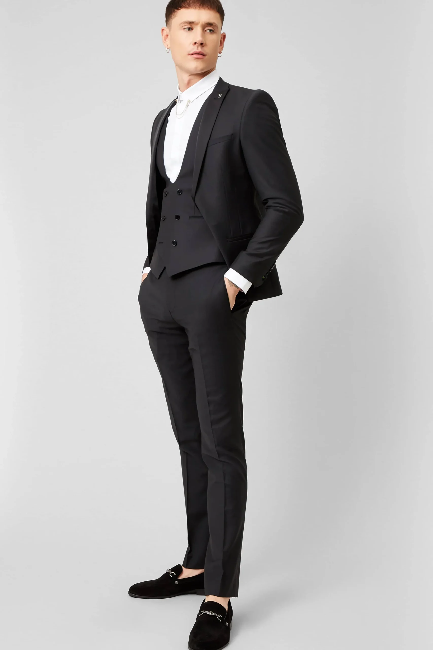 Kingdon Skinny Fit Black Dinner Jacket