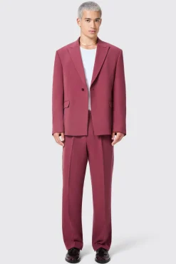 Lavoir Oversized Burgundy Suit