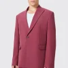 Lavoir Oversized Burgundy Jacket